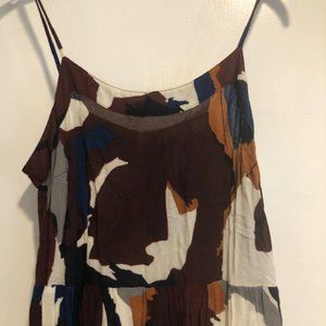 Loft Mulit-print strap summer dress